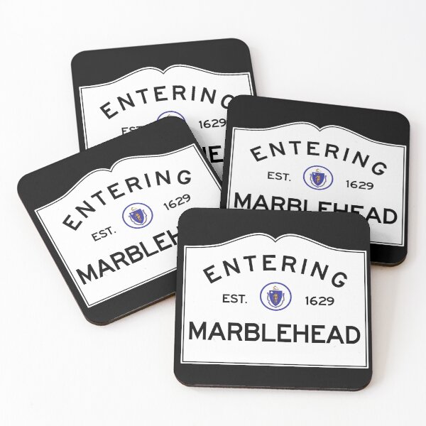 Item preview, Entering Marblehead - Commonwealth of Massachusetts Road Sign designed and sold by NewNomads.