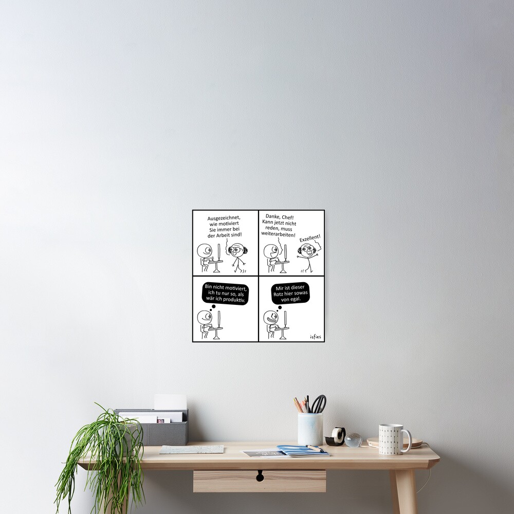 Arbeitsmoral Poster