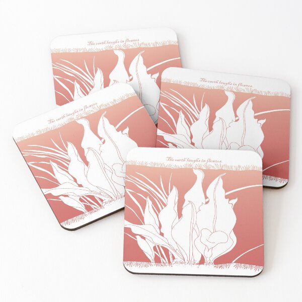 Item preview, Lilies in coral with quote designed and sold by WatersEdgeGal.