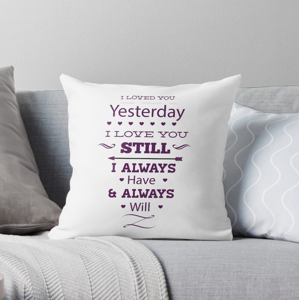 Message of love Throw Pillow