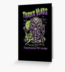 Trader Vlad's Transylvanian Tiki Hut Greeting Card