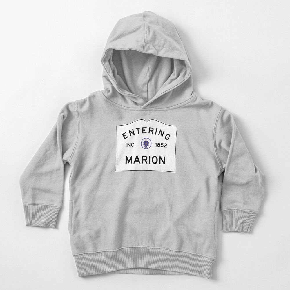 Entering Marion Massachusetts - Commonwealth of Massachusetts Road Sign Toddler Pullover Hoodie