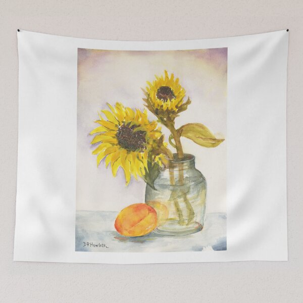 Item preview, "Sunflower & Peach" designed and sold by thedocandcat.