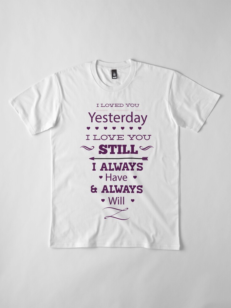 Alternate view of Message of love Premium T-Shirt