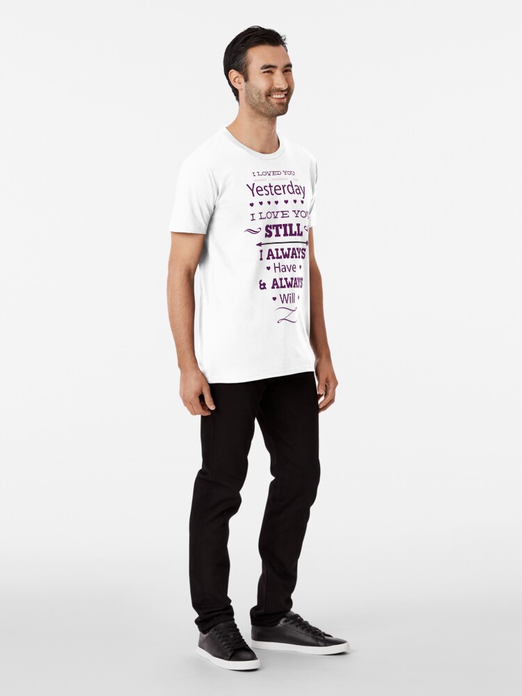 Alternate view of Message of love Premium T-Shirt