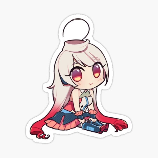 Sitting Maiks Sticker