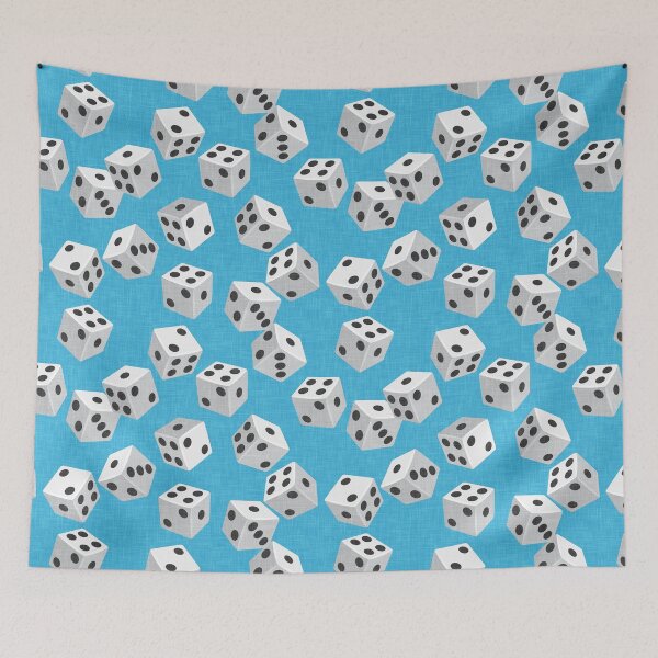 Item preview, Dice - blue designed and sold by littlearrow.