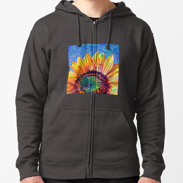 Solar eyelashes Zipped Hoodie