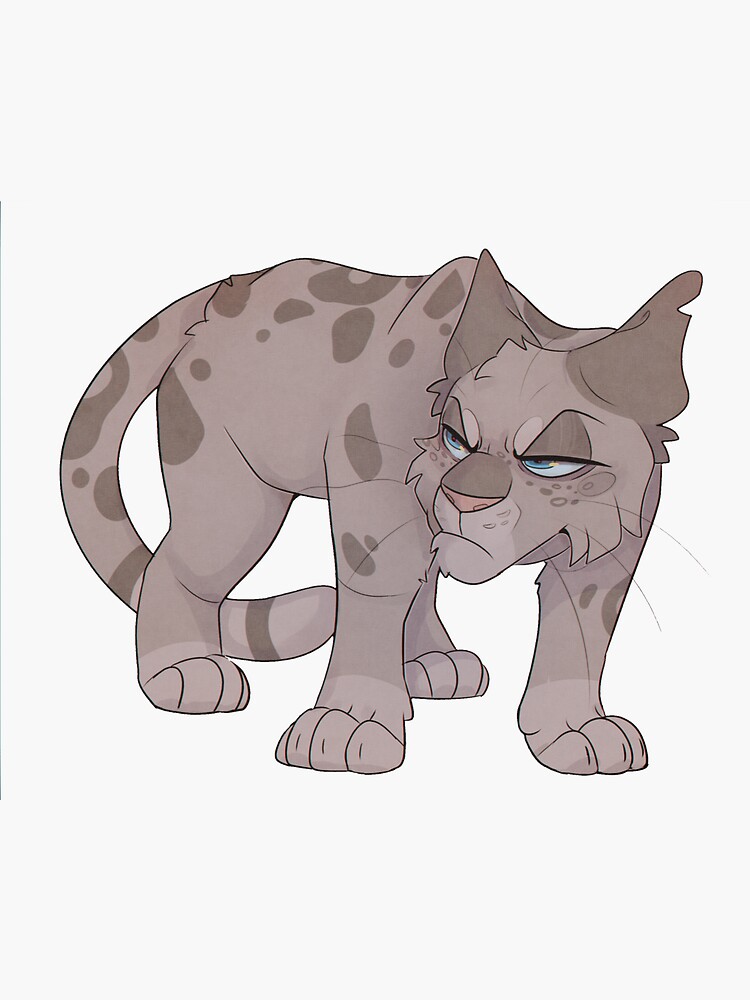 Ashfur Sticker for Sale by ClownCryptids