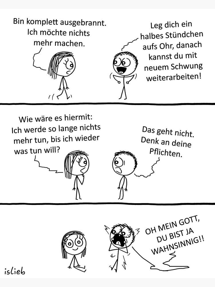 Thumbnail 3 von 3, Poster, Ausgebrannt islieb Comic designt und verkauft von islieb.