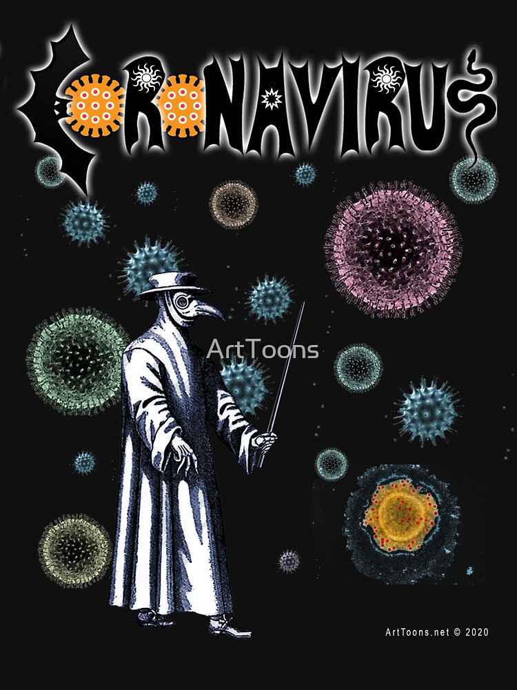 Thumbnail 7 of 7, Essential T-Shirt, Coronavirus designed and sold by ArtToons.