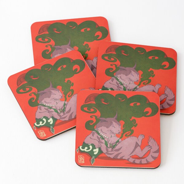 Item preview, Monmon smoking  japan cat designed and sold by NevermindOnArt.