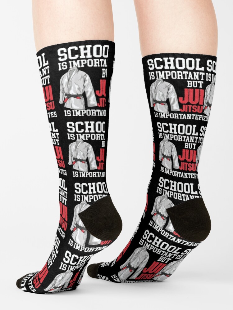 Jiu Jitsu Is Importanter - Funny BJJ Martial Arts Gift | Socks