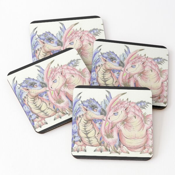 Item preview, MH - Azure Rathalos and Pink Rathian designed and sold by jawazz.