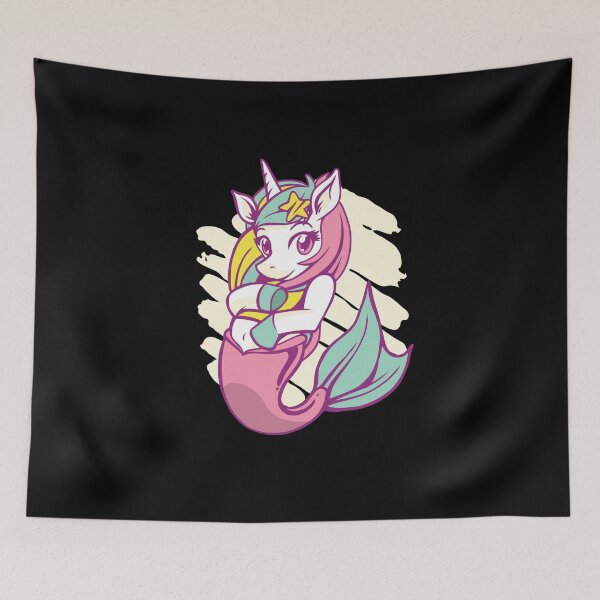Item preview, Mermaid as a unicorn designed and sold by Frergo.