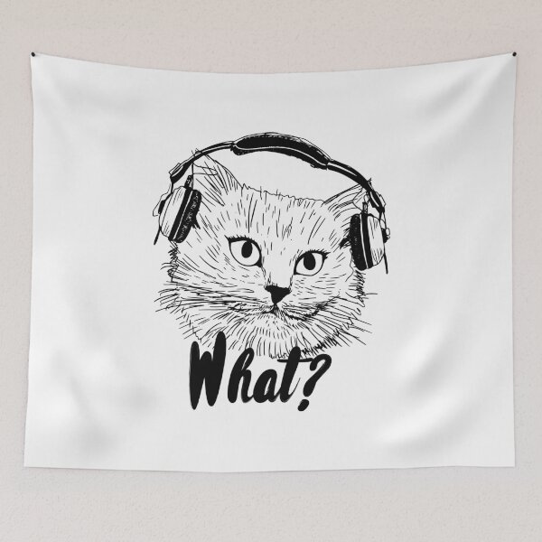 Item preview, CAT LISTENING TO MUSIC designed and sold by ScaffoldMob.