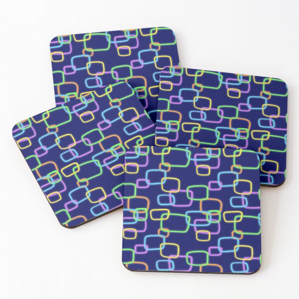 Item preview, Vaporwave Neon Rectangles Print designed and sold by KelseyLovelle.