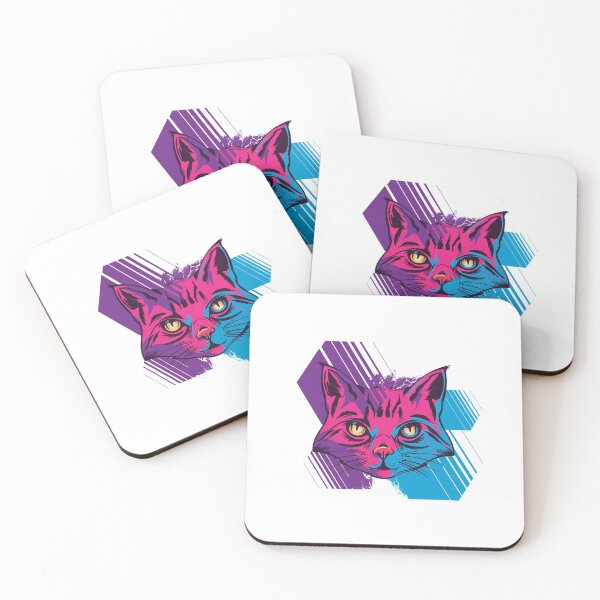 Item preview, Trippy cat vaporwave designed and sold by Frergo.