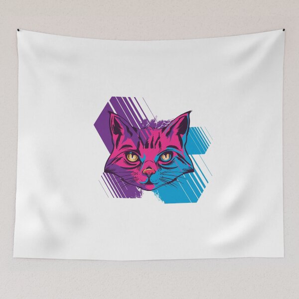 Item preview, Trippy cat vaporwave designed and sold by Frergo.