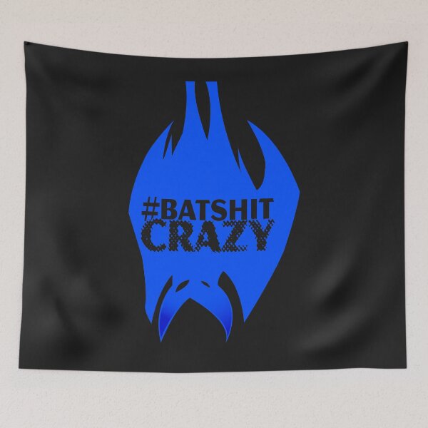 Item preview, #batshitcrazy blue designed and sold by Raymond Gilford.