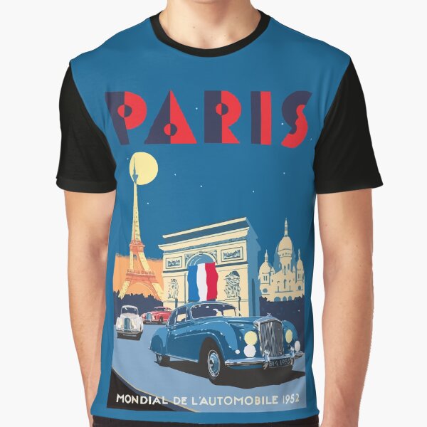 1952 Bentley R Type Continental – Paris Mondial de l’Automobile Travel Graphic T-Shirt
