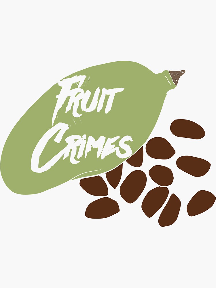 "Fruit Crimes" Sticker by VanityGames Redbubble