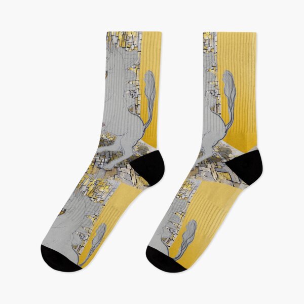 Item preview, Horse Walking on Mondrian (drawing by ACCI) designed and sold by VanyssaGraphics.