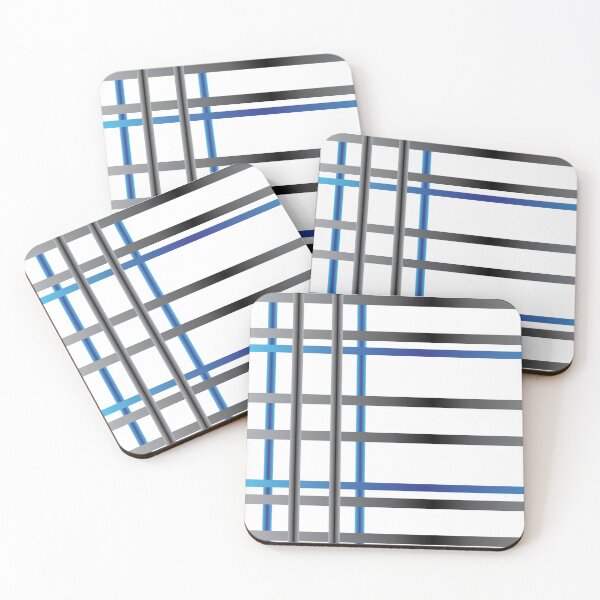 Item preview, Offset Blue and Gray Gradient on White Pattern designed and sold by TenomA.