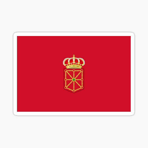 Pegatinas, regalos y otros productos de la bandera de Navarra Pegatina