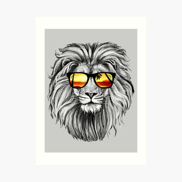 Summer Lion Art Print