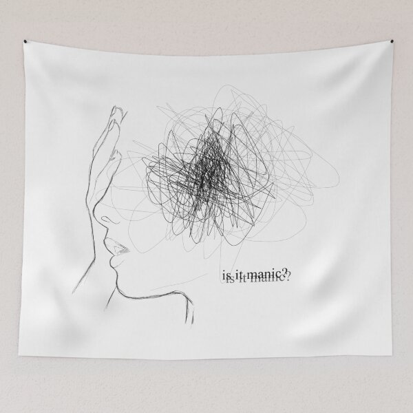 Item preview, "Is it Manic?" inspired by Halsey designed and sold by artmoonist.