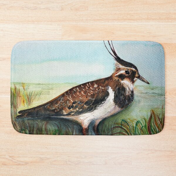 Item preview, Lapwing bird hand-painted watercolor painting bird artwork designed and sold by Alison Langridge.