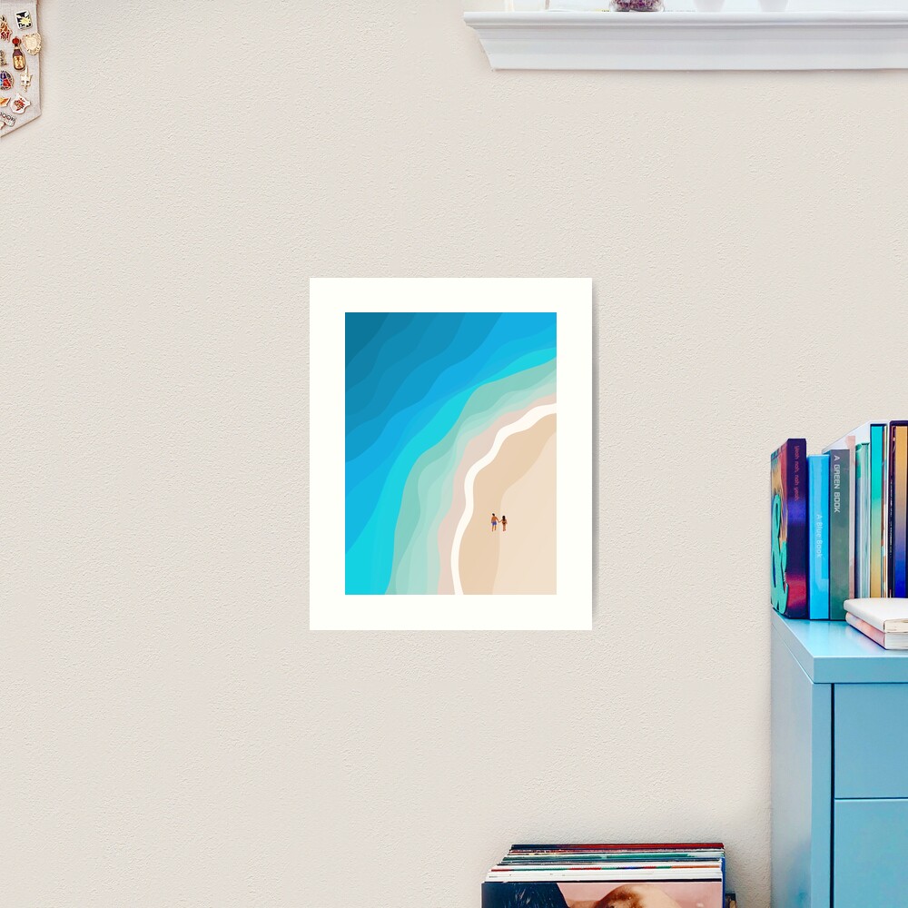 The Island | Aerial Illustration Art Print
