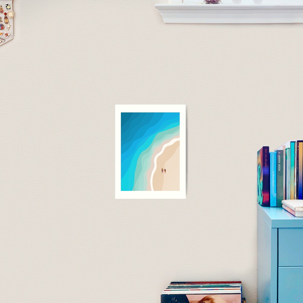 The Island | Aerial Illustration Art Print
