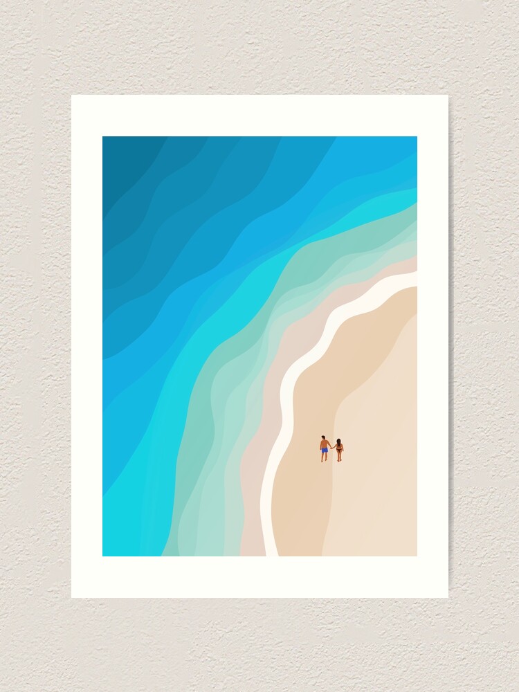 Alternate view of The Island | Aerial Illustration Art Print