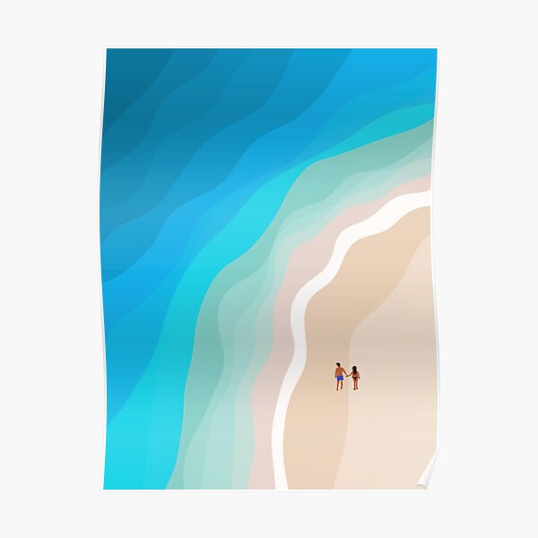 The Island | Aerial Illustration Poster