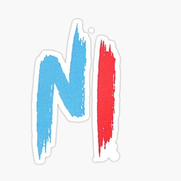 Logo Ninho bleu et rouge Sticker
