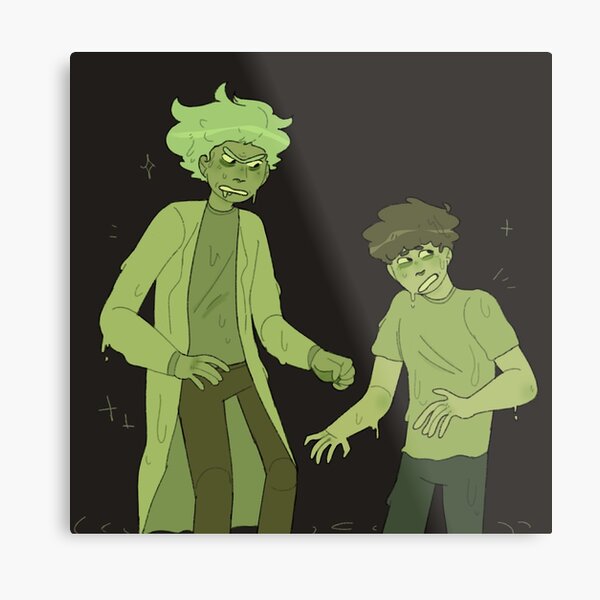 toxic rick and morty Metal Print