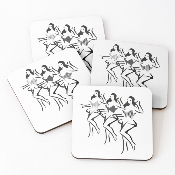 Item preview, ABSTRACT FEMALE LINE DANCERS designed and sold by xposedbydesign.