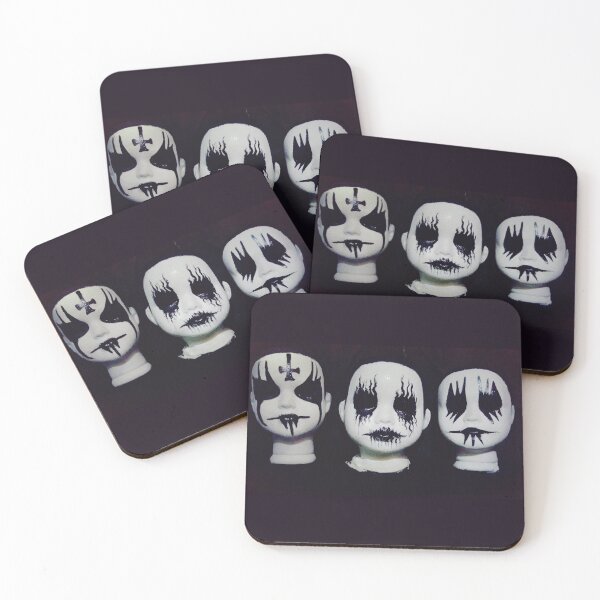 Item preview, Corpse Paint Black Metal Doll Heads ~ Lady Scream designed and sold by Lady-Scream.