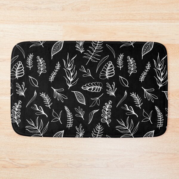 Item preview, Dancing Leaves - White on Black designed and sold by alexixela.