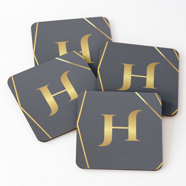 Item preview, Marble Monogram Gold H  designed and sold by meedTee.