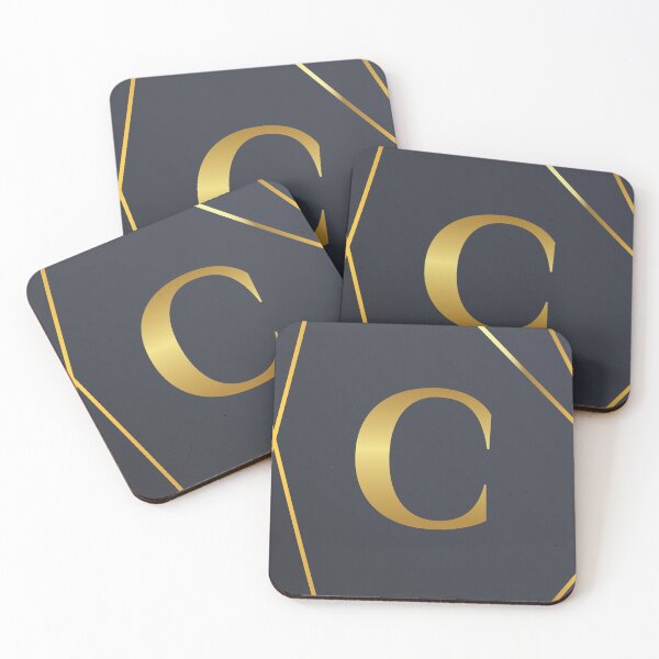 Item preview, Marble Monogram Gold C designed and sold by meedTee.