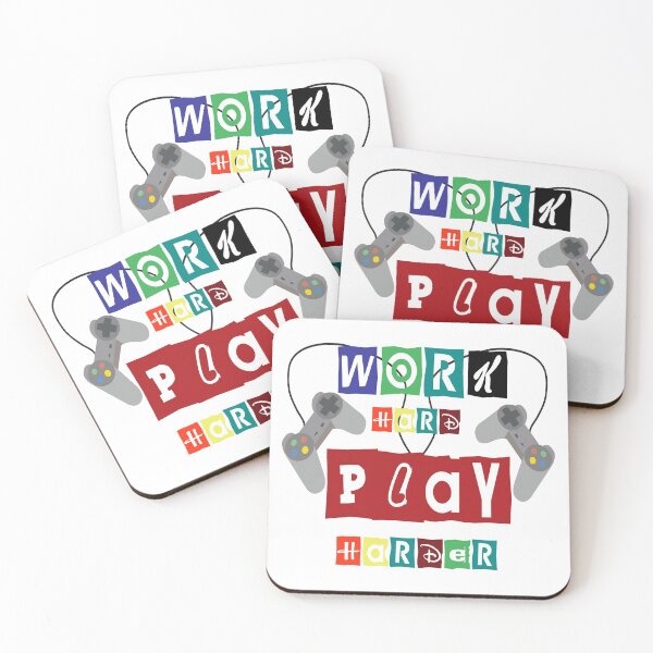 Item preview, work hard play harder designed and sold by CosteO.