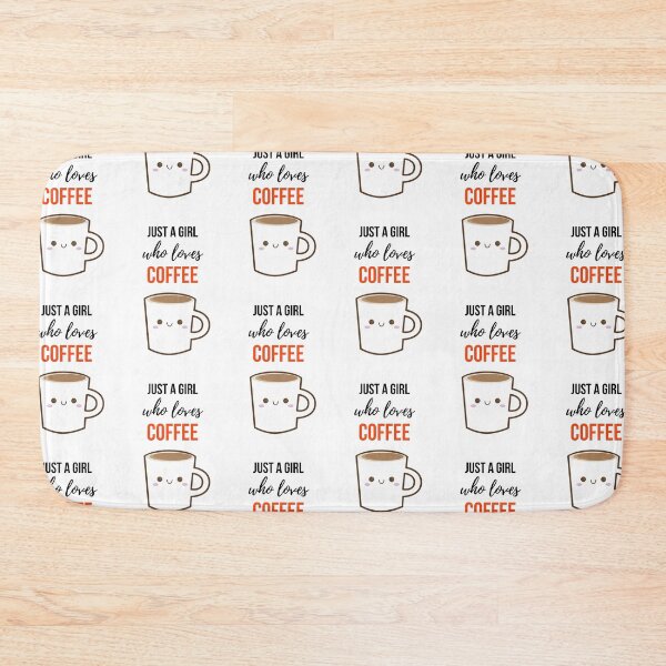 Item preview, Just A Girl Who Loves Coffee designed and sold by PinkPandaPress.