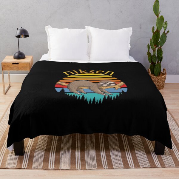Item preview, Niksen Dutch Concept Of Doing Nothing - Retro Sunset Sloth designed and sold by phoxydesign.