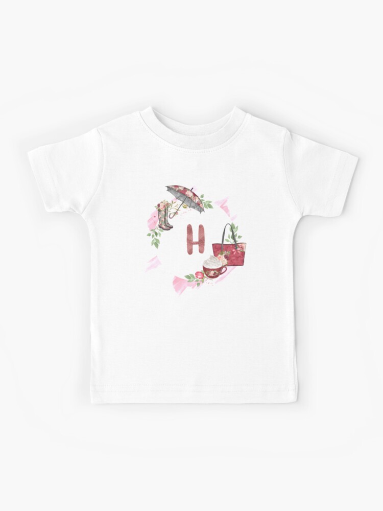 Monogram Shirts - H Initial T-shirts for Women and Girls