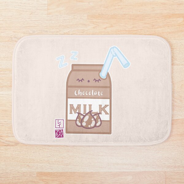 Kawaii Chocolate Milk Bath Mat