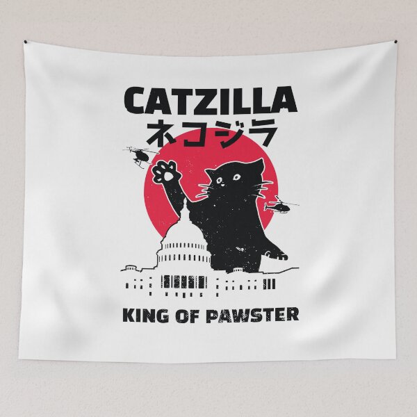 Item preview, Catzilla King of Pawster designed and sold by HiFiTees.