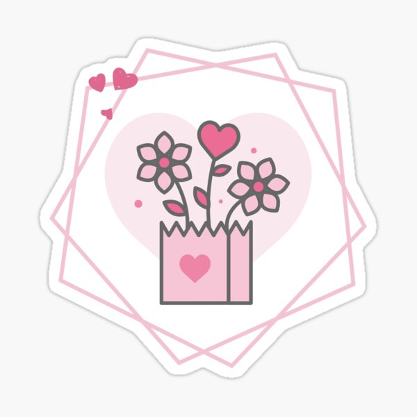 Love flower Sticker